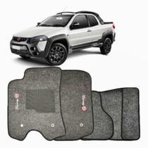 Kit de tapetes 5 peças Epecífico Strada Adv. Cab. Dupla Locker 2013 14 15 18 19 20 Carpete Grafite Kit de tapetes 5 peças Epecífico Strada Adv. Cab. Dupla Locker 2013 14 15 18 19 20 Carpete Grafite
