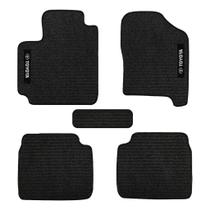 Kit de tapetes 5 peças específico Corolla 2015 16 17 2018 Carpete Res-Preto