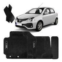 Kit de tapetes 5 peças específico Etios Hatch e sedan 2017 18 19 20 2021 PVC