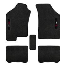 Kit de tapetes 5 peças específico Palio 2008 09 10 2011 Carpete Res-Preto