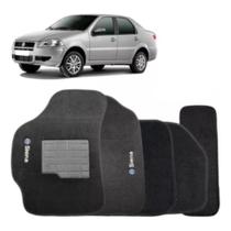 Kit de tapetes 5 peças específico Siena 2001 02 03 ... 2006 2007 Carpete Preto