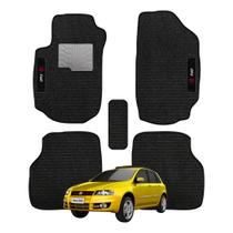 Kit de tapetes 5 peças específico Stilo 2001 02 03 ... 05 06 2007 Carpete Preto