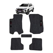 Kit de tapetes 5 peças específico Strada Cab. Estendida 2020 21 22 23 2024 PVC