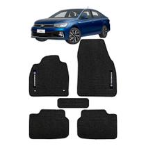 Kit de tapetes 5 peças específico Virtus 2018 19 20 ... 22 23 2024 Carpete Preto