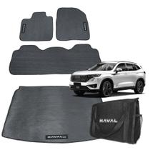 Kit de Tapetes de Borracha para Haval H6 2023 2024 2025 com Protetor Porta Malas e Bolsa Organizadora