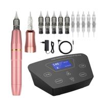 Kit De Tatuagem De Maquiagem Permanente Profissional P300 2 Cabeças Microblading Para Sobrancelha