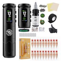 Kit de Tatuagem Dragonhawk A1 Pro Sem Fio Traço de 4mm Kit de Tatuagem Dragonhawk A1 Pro Sem Fio Traço de 4mm