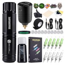 Kit de Tatuagem Dragonhawk Atom M6 Sem Fio 175g Rotary Kit de Tatuagem Dragonhawk Atom M6 Sem Fio 175g Rotary