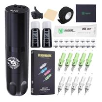 Kit de tatuagem para caneta rotativa sem fio Dragonhawk com bateria de 1500mAh Kit de tatuagem para caneta rotativa sem fio Dragonhawk com bateria de 1500mAh
