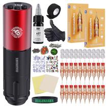 Kit de tatuagem para máquina de caneta rotativa sem fio Dragonhawk A1 Kit de tatuagem para máquina de caneta rotativa sem fio Dragonhawk A1