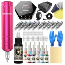 Kit de Tatuagem Rotary Wormhole Tattoo WTK104 - Ideal para Iniciantes