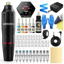 Kit de Tatuagem Rotativa Wormhole Tattoo Pen com Fonte de Alimentação