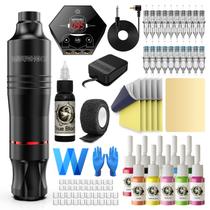 Kit de Tatuagem Rotativa Wormhole Tattoo Pen WTK086 - com Agulhas e Tintas