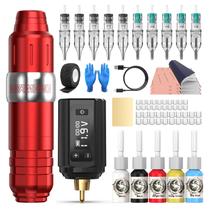 Kit de Tatuagem Sem Fio Wormhole Tattoo com Bateria de 1200mAh