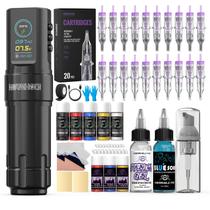 Kit de Tatuagem Sem Fio Wormhole Tattoo com Bateria de 1800mAh e Temporizador