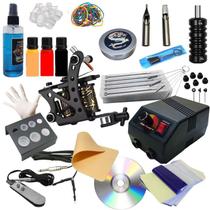 Kit De Tatuagem Tattoo Profissional Completo Dragon X , Pronta Entrega