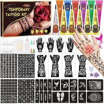 Kit de Tatuagem Temporária InkForge com 217 Estênceis e 12 Pastas Kit de Tatuagem Temporária InkForge com 217 Estênceis e 12 Pastas