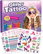 Kit de tatuagem temporário com glitter PURPLE LADYBUG com 175 tatuagens Kit de tatuagem temporário com glitter PURPLE LADYBUG com 175 tatuagens