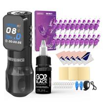 Kit de tatuagem Wormhole Wireless Tattoo Gun Fonte de alimentação de 1500mAh