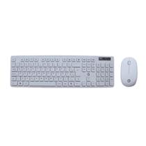Kit de Tecaldo e Mouse S/Fio Wireless Branco Abnt 2 Barato - Brazil Pc