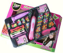Kit de tecido e miçangas para cabelo de brinquedo Kit de tecido e miçangas para cabelo de brinquedo