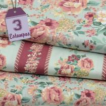 Kit de Tecido Nordic Spring Verde (50x150) 3 Estampas Kit de Tecido Nordic Spring Verde (50x150) 3 Estampas