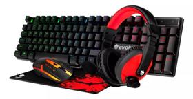 Kit de teclado e mouse gamer Evolut EG-51 preto Kit de teclado e mouse gamer Evolut EG-51 preto