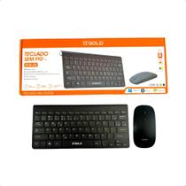 Kit De Teclado E Mouse Sem Fio A'gold Tcd-02 Preto Abnt2 Preto Pret Kit De Teclado E Mouse Sem Fio A'gold Tcd-02 Preto Abnt2 Preto Pret