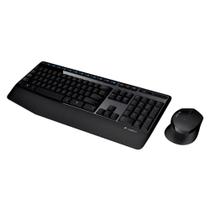 Kit De Teclado E Mouse Sem Fio Logi Mk345 Português Brasil De Cor Preto