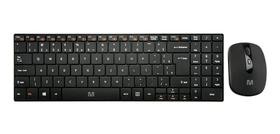 Kit de teclado e mouse sem fio Multilaser TC202 Português Brasil de cor preto Kit de teclado e mouse sem fio Multilaser TC202 Português Brasil de cor preto