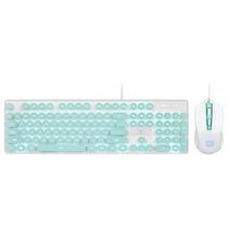 Kit de Teclado Retrô Portátil e com Fio