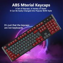 Kit de Teclas Avançado Minimalista Transparente 104 Chaves PBT Ergonômico para Teclados Mecânicos