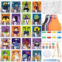 Kit de tela de pintura Sherr 140 unidades para adultos com pré-desenhado