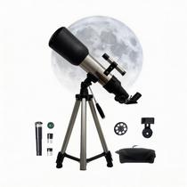 Kit de telescópio refrator AuFCrow 70 mm de abertura e 400 mm de distância focal Kit de telescópio refrator AuFCrow 70 mm de abertura e 400 mm de distância focal