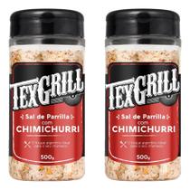 Kit de Tempero de Churrasco com 2 unidades de Sal de Parilla Chimichurri Texgrill Churrasco 500g