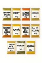Kit de Temperos e Especiarias Naturais 11 saches de 30g