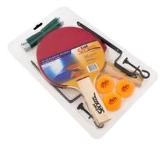 Kit De Tênis De Mesa Com Raquetes Rede Bolinhas Bel Sports