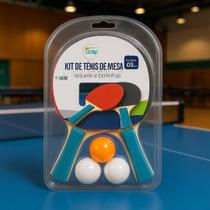 Kit de Tênis de Mesa Cosy com 2 Raquetes e 3 Bolinhas