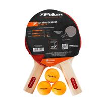 Kit de Tênis de Mesa Poker Effect Vermelho/Preto