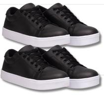 Kit De Tênis Feminino Casuais Preto Para Um Estilo Descontraído E Confortável Em Qualquer Ocasião. Kit De Tênis Feminino Casuais Preto Para Um Estilo Descontraído E Confortável Em Qualquer Ocasião.