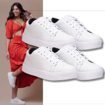 Kit De Tênis Femininos Casuais Branco Para Um Estilo Descontraído E Confortável Em Qualquer Ocasião.