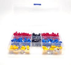 Kit de Terminais Conectores Olhal 200 Peças para Fios de 0,5 a 6mm² Kit de Terminais Conectores Olhal 200 Peças para Fios de 0,5 a 6mm²