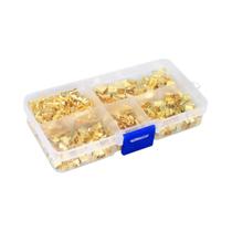 Kit De Terminais De Anel Em U De Cobre Com 500 Peças, Conectores Elétricos De Cabo Não Isolados