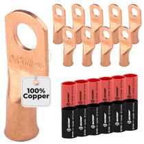 Kit de terminais de bateria SELTERM 4 AWG 5/16 Stud com tubo termorretrátil Kit de terminais de bateria SELTERM 4 AWG 5/16 Stud com tubo termorretrátil