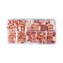 Kit De Terminais De Cobre Para Crimpagem 125 250 578 Peças: Conectores Tubulares Para Proteção E Kit De Terminais De Cobre Para Crimpagem 125 250 578 Peças: Conectores Tubulares Para Proteção E