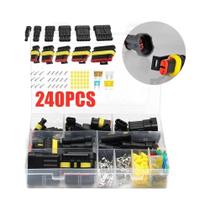 Kit De Terminais De Conector Elétrico Automotivo À Prova d'Água Para Lâmpada Xenon HID