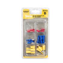 Kit De Terminais Eletrico Pré Isolado C/ 30 Und 6 Modelos