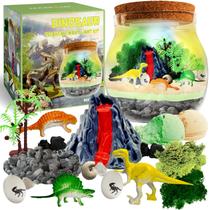 Kit de terrário Dinosaur Light Up para crianças I Brinquedos de dinossauro Kits artesanais para crianças I Luz noturna para crianças Kit de cultivo de cristais I Jarra de terrário para crianças I Presentes de aniversário para meninas de 5 a 12 anos Kit de terrário Dinosaur Light Up para crianças I Brinquedos de dinossauro Kits artesanais para crianças I Luz noturna para crianças Kit de cultivo de cristais I Jarra de terrário para crianças I Presentes de aniversário para meninas de 5 a 12 anos