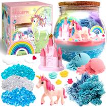 Kit de terrário Make it Up Unicorn com luz para crianças de 4 a 12 anos