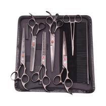 Kit de Tesouras para Tosa de Animais Dragão Roxo - 7 Polegadas - Tesoura Curva